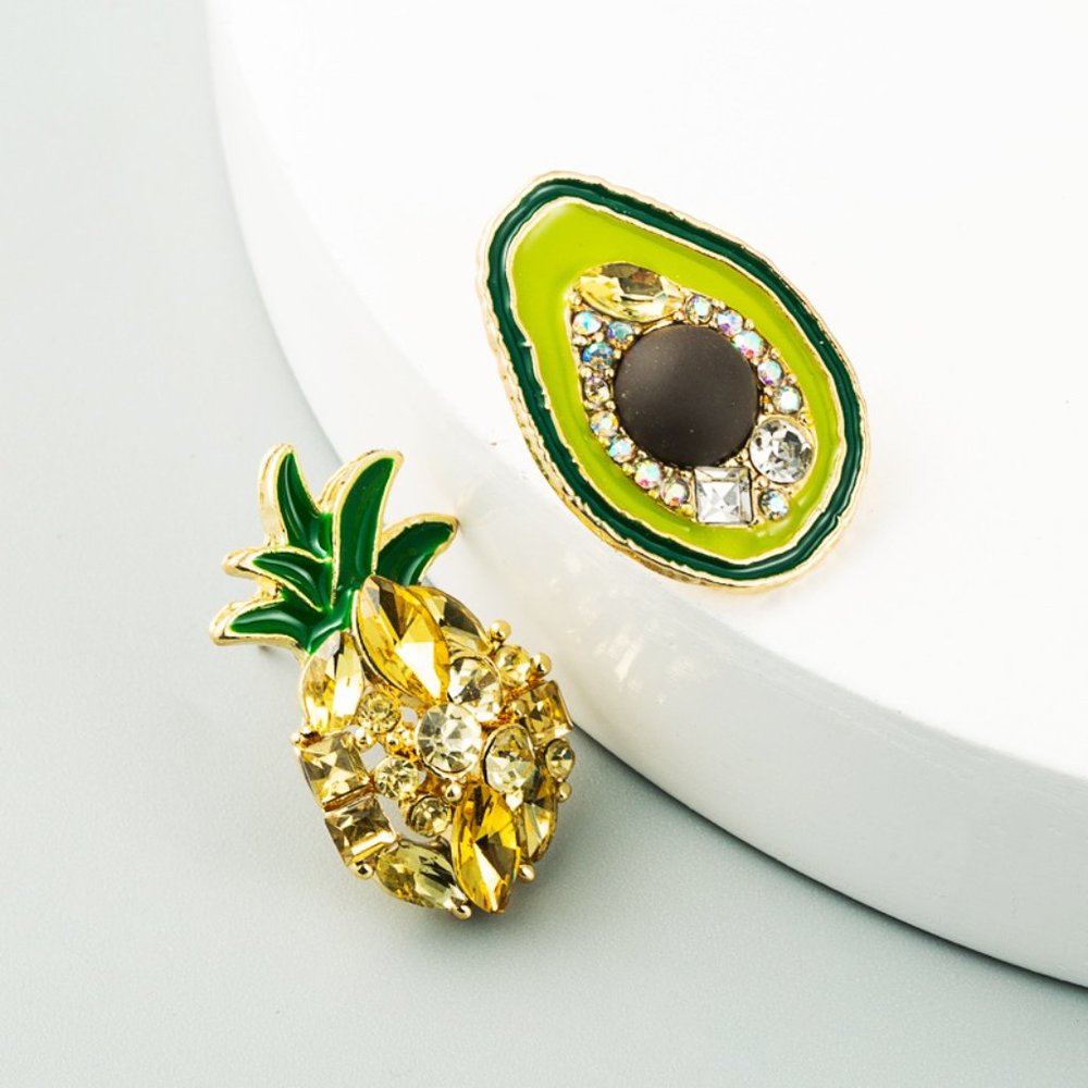 Women’s Earrings Pineapple Avocado